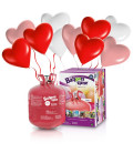 Kit Elio LARGE + 30 palloncini assortiti cuore - Ø 25 cm