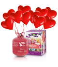 Kit Elio LARGE + 30 palloncini rossi cuore biodegradabili - Ø 25 cm