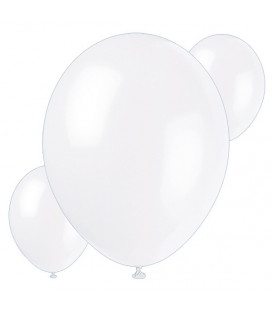 Palloncini bianchi biodegradabili - Ø 23 cm - confezione da 30