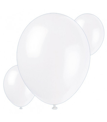 Palloncini bianchi - Ø 23 cm - confezione da 30