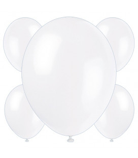 Palloncini bianchi biodegradabili - Ø 23 cm - confezione da 50