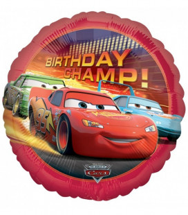 Cars - Birthday Champ Foil - Ø 45 cm