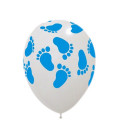 Palloncini Piedini Azzurri - Ø 30 cm - confezione da 100