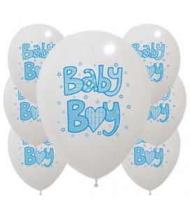 Palloncini Baby Boy Azzurri - Ø 30 cm - confezione da 100