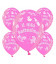 Palloncini battesimo Rosa - Ø 30 cm - confezione da 25