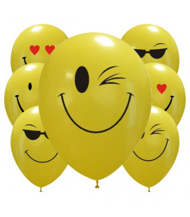 Palloncini assortiti smiles - Ø 30cm - 100 pezzi