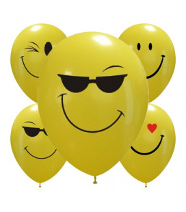 Palloncini assortiti smiles - Ø 30cm - 50 pezzi