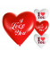 Palloncini cuore assortiti I LOVE YOU - Ø 25cm - 50 Pezzi