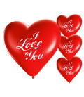 Palloncini cuore rossi I LOVE YOU - Ø 25cm - 50 Pezzi