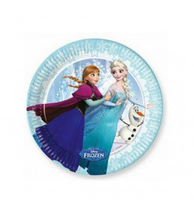 Frozen - Piatto Ice Skating 20 cm - 8 pezzi