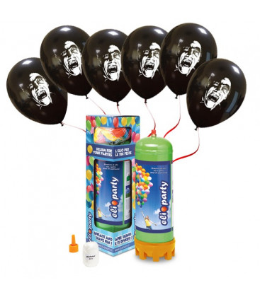 Kit Elio MEDIUM + 16 palloncini Dracula - Ø 27 cm