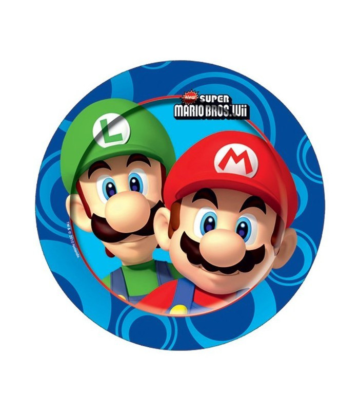 Super Mario - Piatto 20 cm - 8 pezzi 