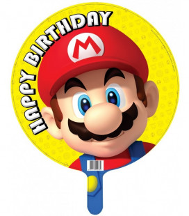 Super Mario - Happy Birthday Foil - Ø 45 cm