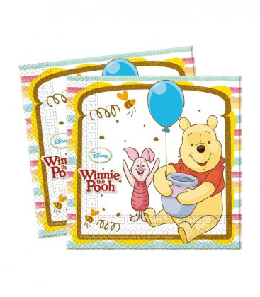 Winnie the Pooh - Tovaglioli 33x33 cm - 20 pezzi