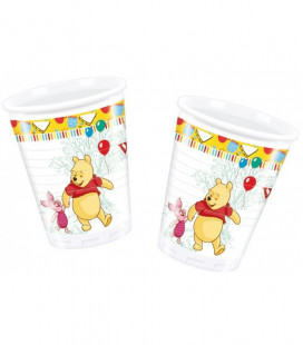 Winnie the Pooh - Bicchiere Plastica 200 ml -8 pezzi