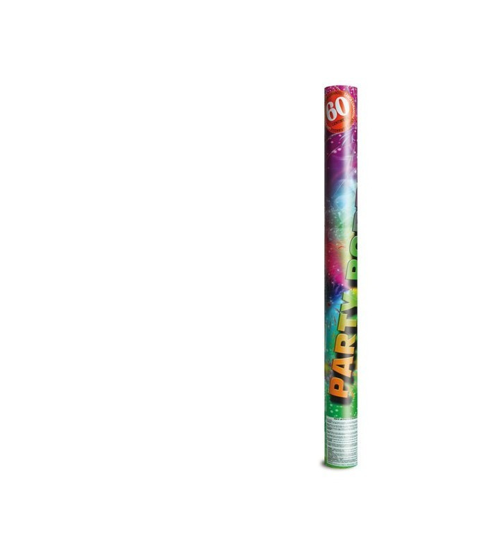 Cannone spara coriandoli multicolore - 30 / 40 cm 