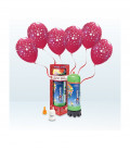 Kit Elio MEDIUM + 12 palloncini rossi stampa Cuori - Ø 30 cm