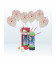 Kit Elio MEDIUM + 12 palloncini trasparenti stampa Cuori - Ø 30 cm