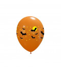 Kit Elio X-LARGE + 60 palloncini assortiti Halloween - Ø 27 cm